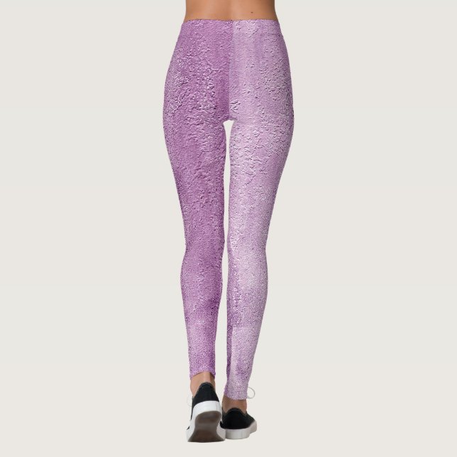 Abstrakte Grundiertextur Leggings (Rückseite)
