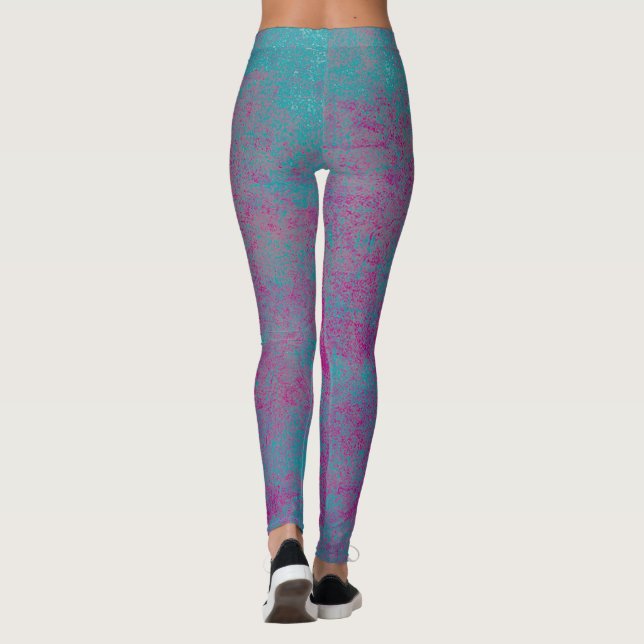 Abstrakte Grundierung Leggings (Rückseite)