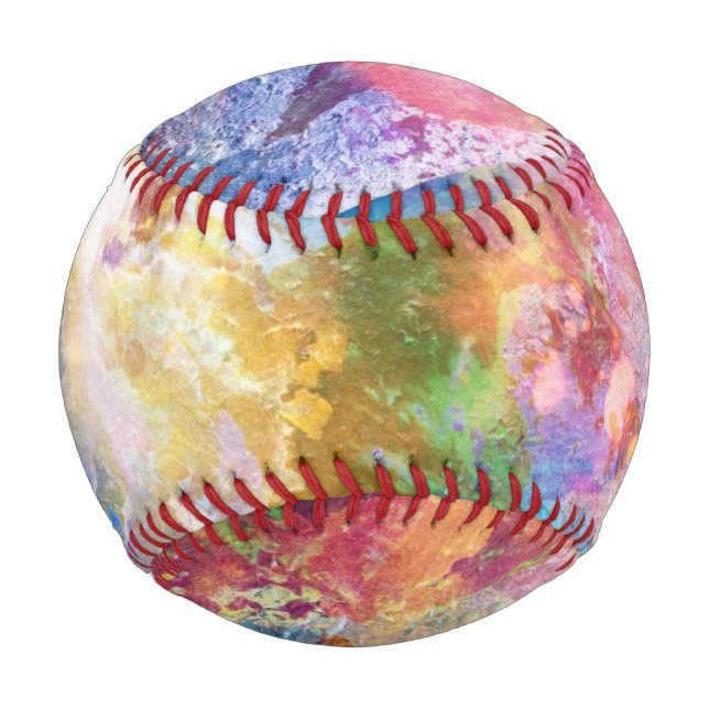 Abstrakte Grundierung mit Aquarellfarbe 3 Baseball (Vorderseite)