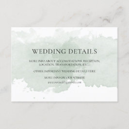 Abstrakte grüne Aquarellkarte Begleitkarte