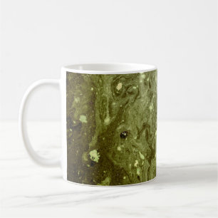 Abstrakte grüne Malerei Kaffeetasse