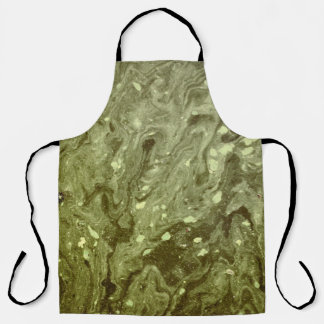 Abstrakte grüne Malerei Schürze
