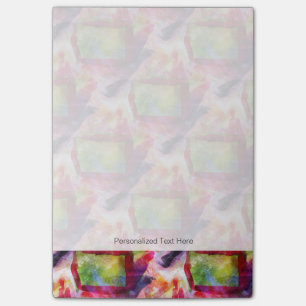 Abstrakte grüne, rote Tapete Post-it Klebezettel