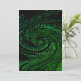 Abstrakte grüne Stationierung Einladung