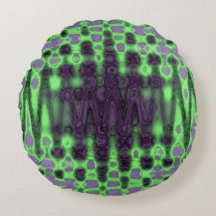 Abstrakte grüne und violette wellige Tie-Dye-Wolke