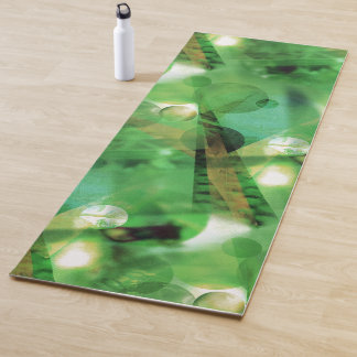 Abstrakte Grünfotografie Yogamatte