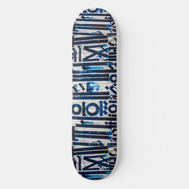 Abstrakte Grunge Graffiti Street Art Skateboard (Vorderseite)