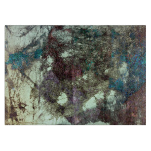 Abstrakte Grunge Grafikdesign-Kunst in Rot-Blau Schneidebrett