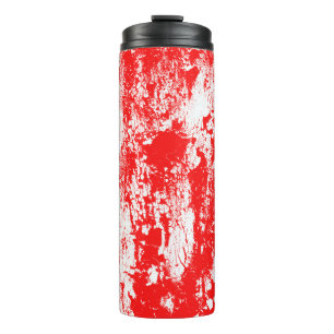Abstrakte Grunge-Illustration Tintenpinsel-Effekt Thermosbecher