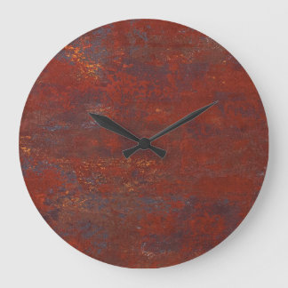 Abstrakte grunge rostige Textur: realistisches Stu Große Wanduhr