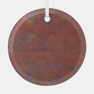 Abstrakte grunge rostige Textur: realistisches Stu Ornament Aus Glas