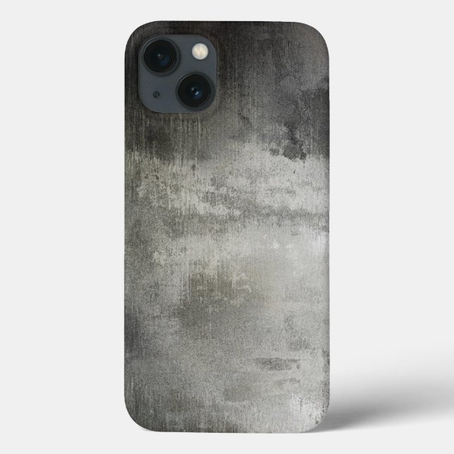 abstrakte Grunge schwarz-weiß strukturiert Case-Mate iPhone Hülle (Rückseite)