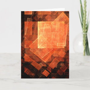 Abstrakte Grußkarte für das Fenster Karte