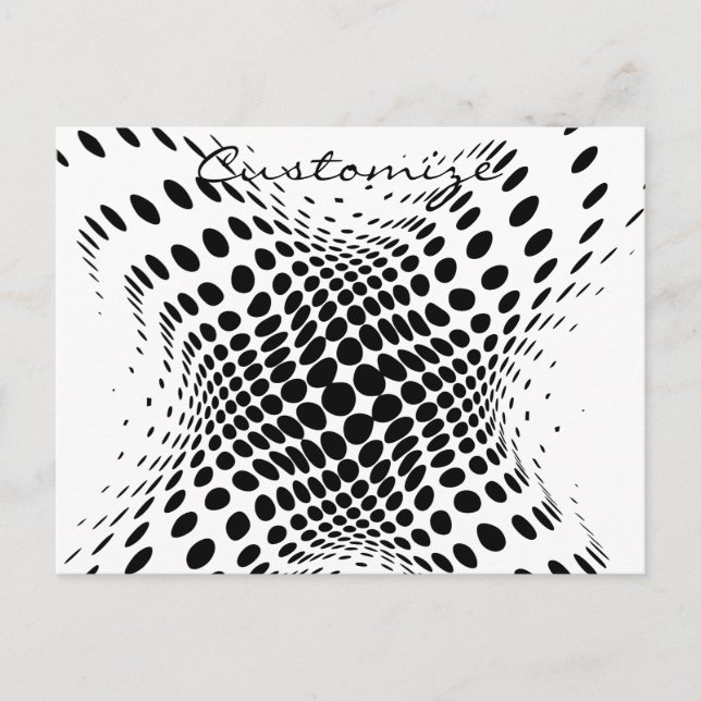 Abstrakte Halbtonkreise X Thunder_Cove Postkarte (Vorderseite)