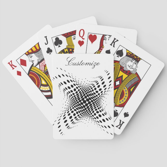 Abstrakte Halbtonkreise X Thunder_Cove Spielkarten (Rückseite)