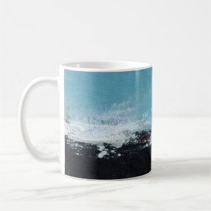 Abstrakte handbemalte Landschaft Kaffeetasse