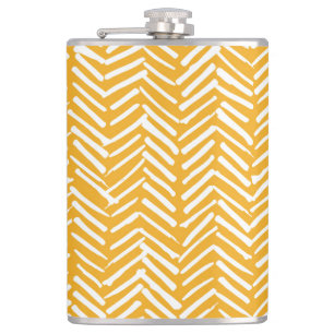 Abstrakte handgezeichnet Linien, Hipster Textur. Flachmann