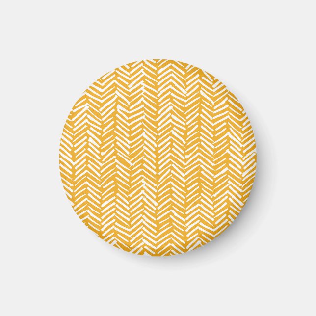 Abstrakte handgezeichnet Linien, Hipster Textur. Magnet (Vorne)