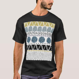 Abstrakte handgezeichnete, kreative Vintage Textur T-Shirt