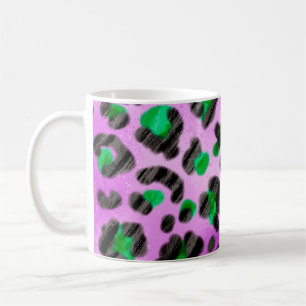 Abstrakte Handzeichnung Fellige Pinselstriche Naht Kaffeetasse