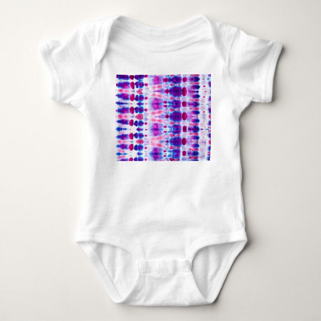 Abstrakte, hellrote Gelbe Kunst Baby Strampler (Vorderseite)