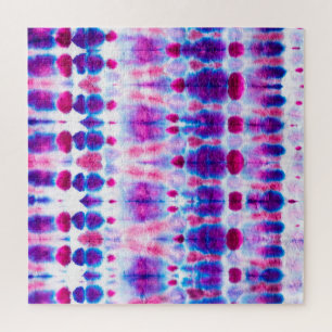 Abstrakte, hellrote Gelbe Kunst Puzzle