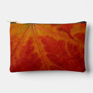 Abstrakte Herbst-Naturfotografie mit rotem Ahornbl Zubehörtasche
