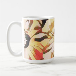 Abstrakte Herbstblume Verwandlungstasse