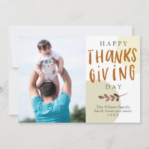 Abstrakte Herbstfarben Foto Erntedank Card Ankündigung