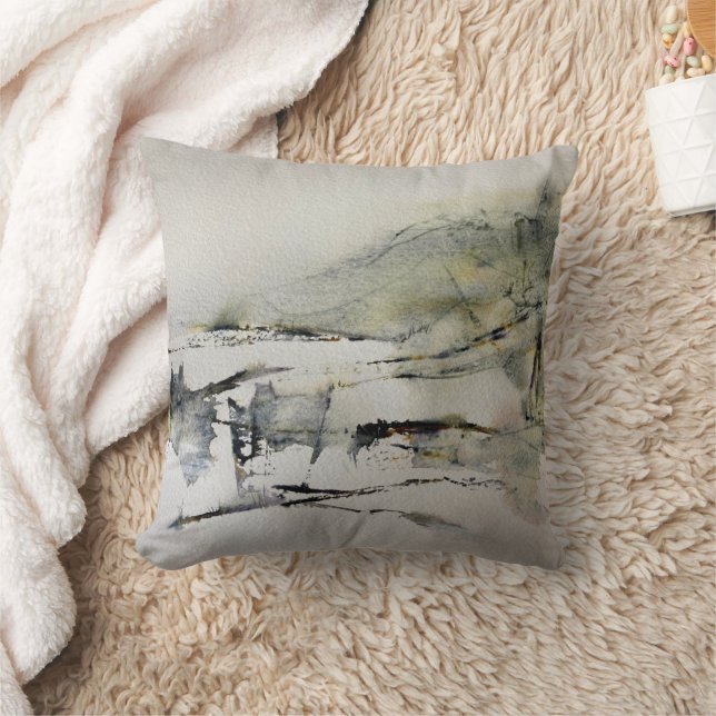 Abstrakte Herbstfarben Landschaft 2 Kissen (Decke)