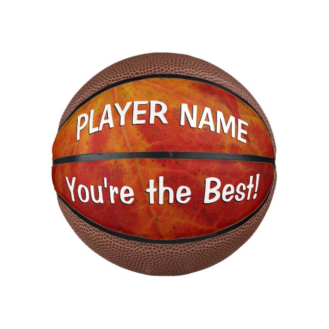 Abstrakte Herbstfotografie aus dem Ahornleaf Mini Basketball (Vorderseite)