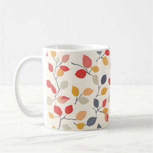 Abstrakte Herbstlaube Kaffeetasse