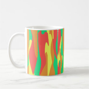 Abstrakte Herbsttöne inspirieren organischen Fluss Kaffeetasse