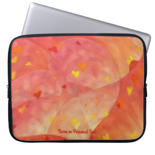 Abstrakte Herz Kunst Persönliche Laptop-Hülle Laptopschutzhülle