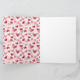 Abstrakte Herz-Muster Packpapier Medium Geschenk Karte