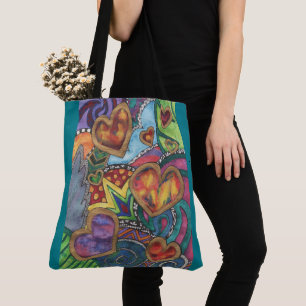 Abstrakte Herz-Taschen-Tasche