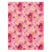 Abstrakte Herzen am Valentinstag Rosa Gold