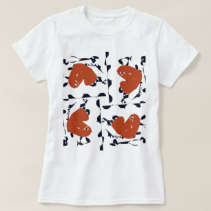 Abstrakte Herzen T-Shirt
