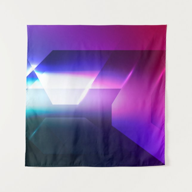 Abstrakte Hexagonalform-Background-Abstract, Art,  Wandteppich (Vorderseite)