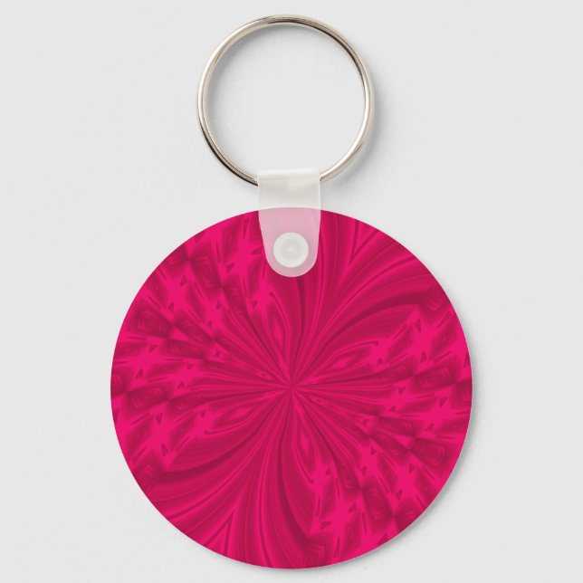 Abstrakte Himbeere Himbeere Rosa Schlüsselanhänger (Vorderseite)
