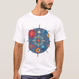 Abstrakte Himmelsgeometrie T-Shirt