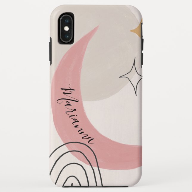 Abstrakte himmlische Mondphase Case-Mate iPhone Hülle (Rückseite)