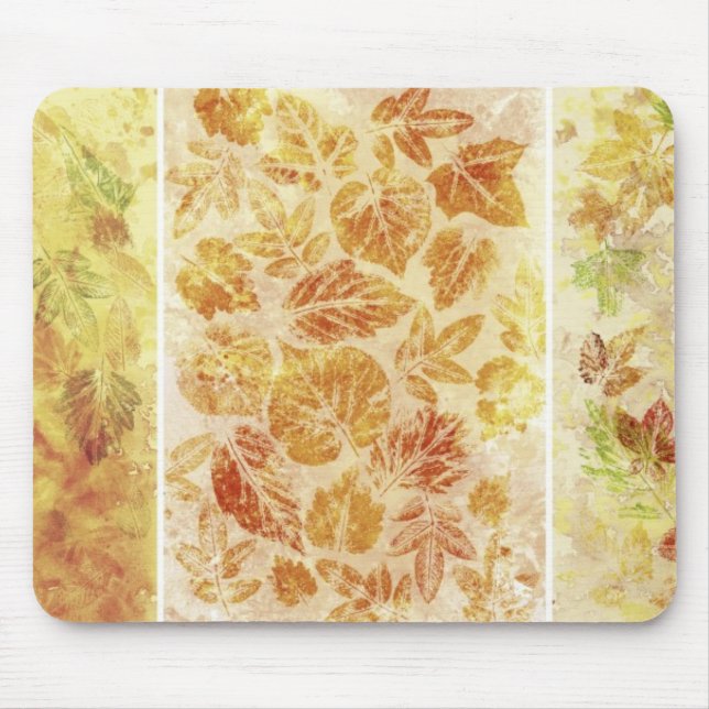 Abstrakte Hintergründe, Watercolor, Blätter Mousepad (Vorne)