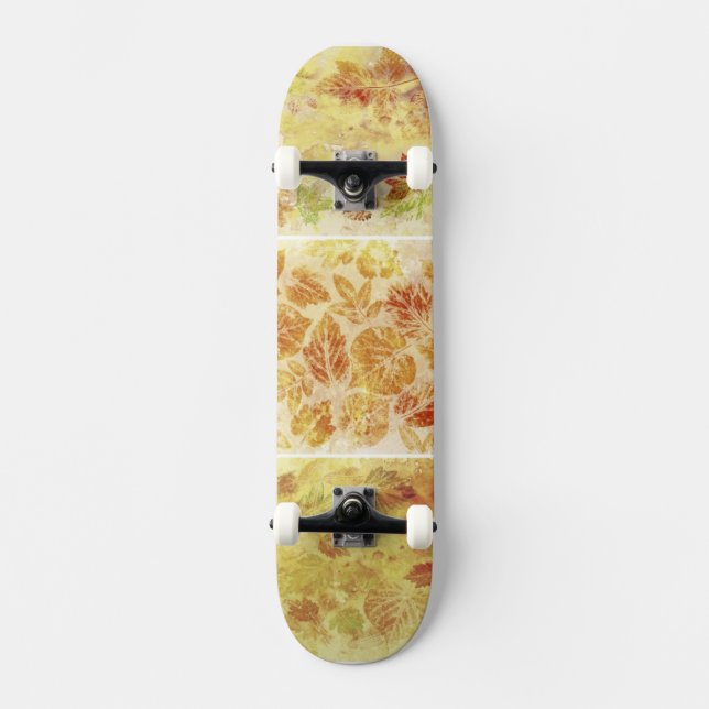 Abstrakte Hintergründe, Watercolor, Blätter Skateboard (Vorderseite)
