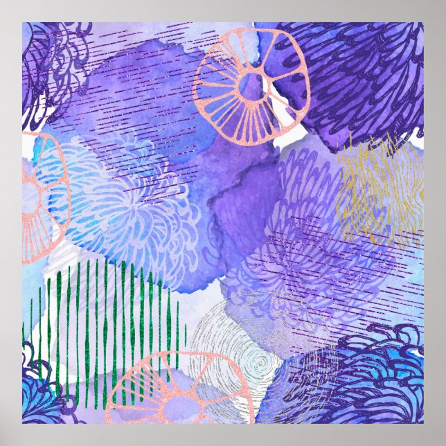 Abstrakte Hintergrundfarbe Poster (Vorne)