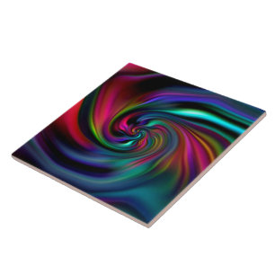 Abstrakte Hintergrundspiralen Soft I Fliese