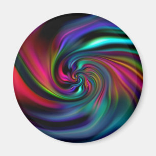 Abstrakte Hintergrundspiralen Soft I Magnet