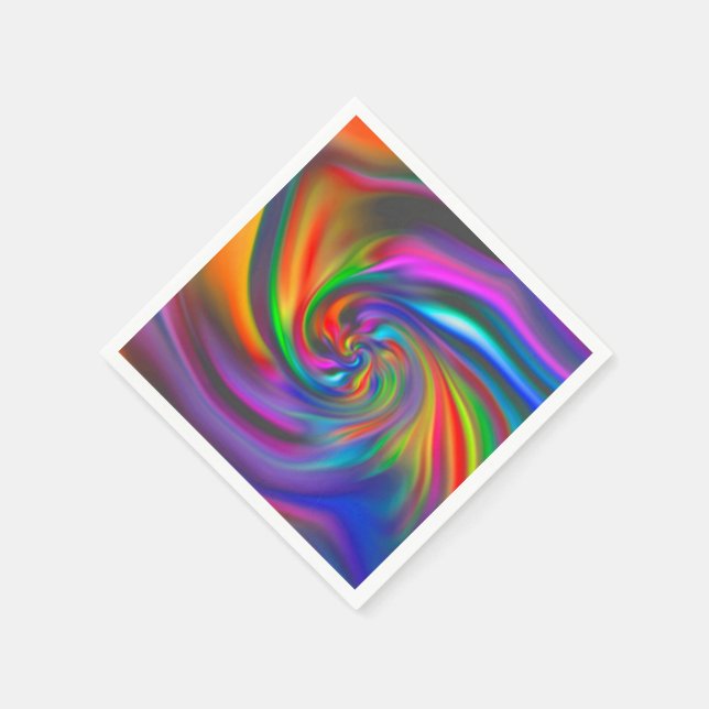 Abstrakte Hintergrundspiralen Soft I Serviette (Ecke)