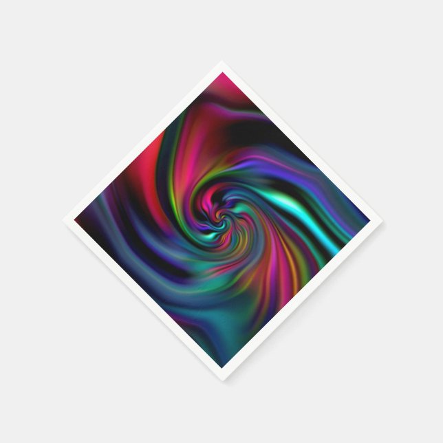 Abstrakte Hintergrundspiralen Soft I Serviette (Ecke)