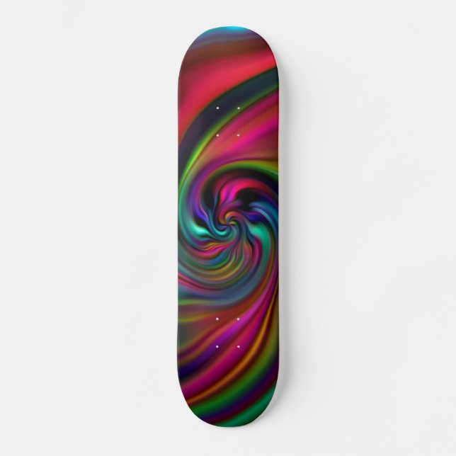 Abstrakte Hintergrundspiralen Soft I Skateboard (Vorderseite)